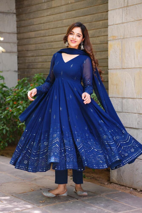 Attractive Designer Silk Lehenga Gown for girls
