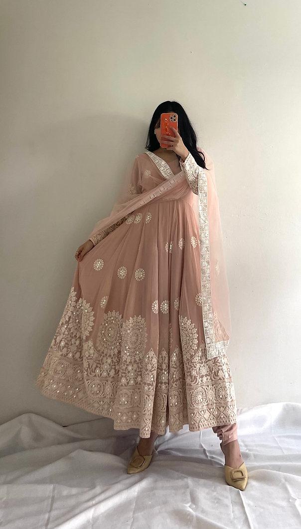 Embroidery Work Stylish Wear Letest Gown Designs for girls
