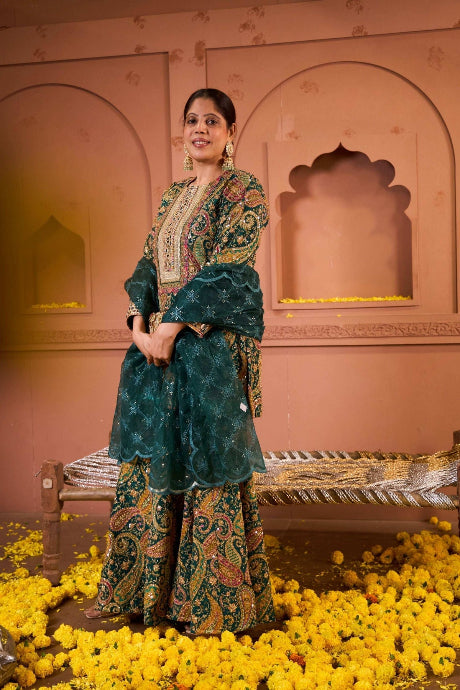 Alluring Heavy Work Designer Gown Online for women