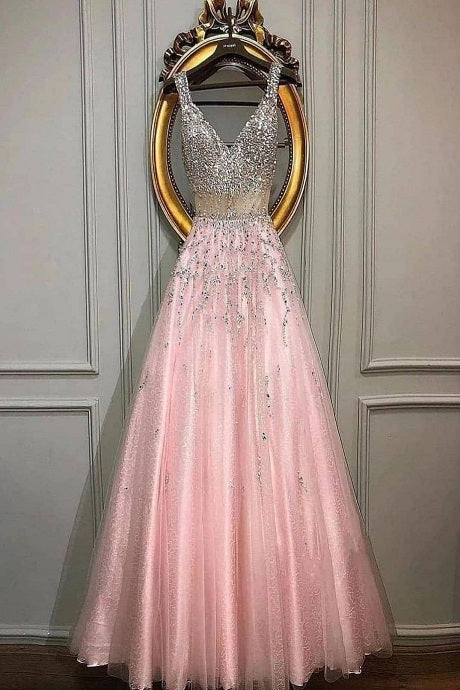 Admiring Light Pattern Work Ball Gown