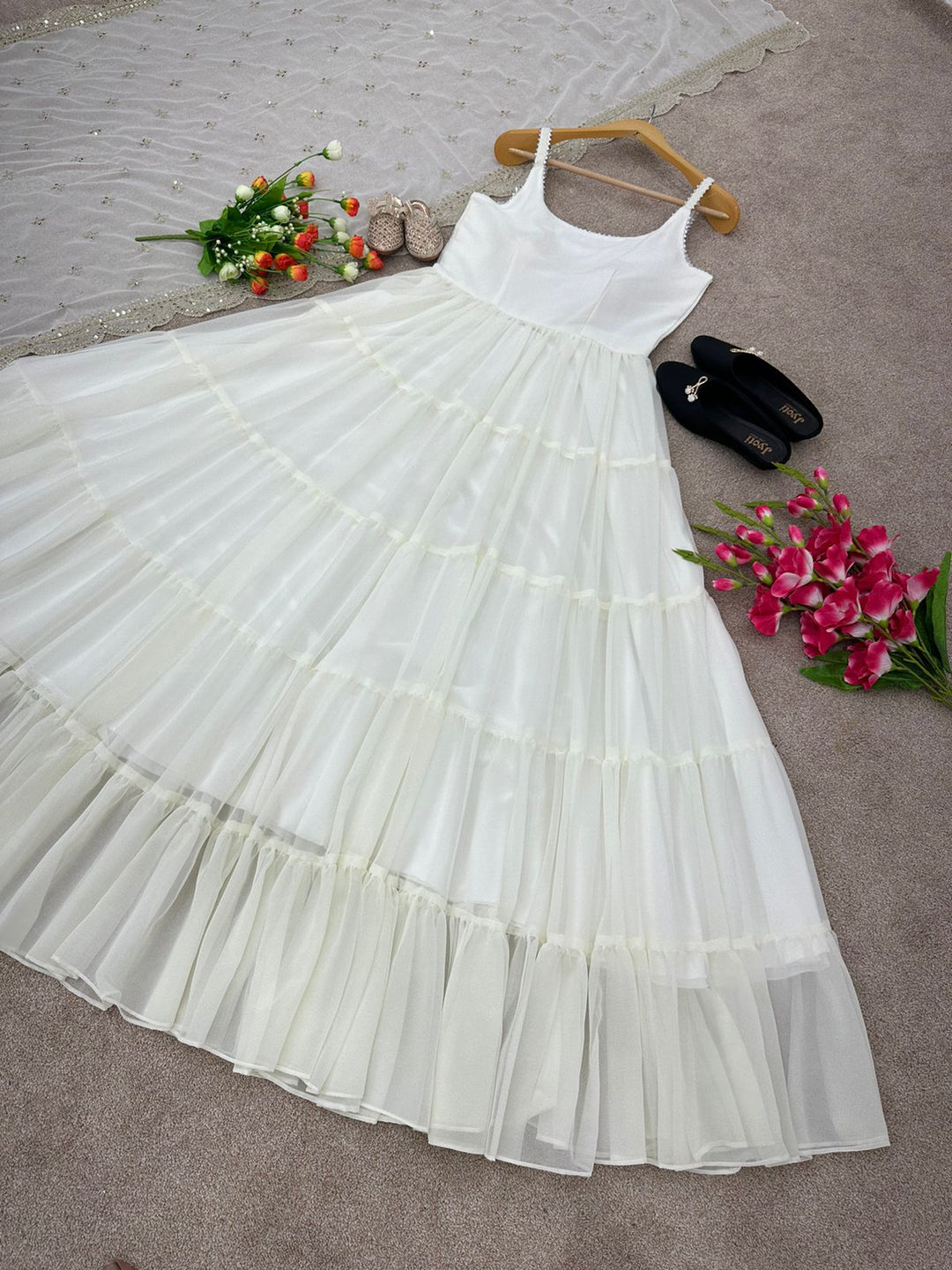 Two Tone Beautiful Designer Party Wear Gown for girls