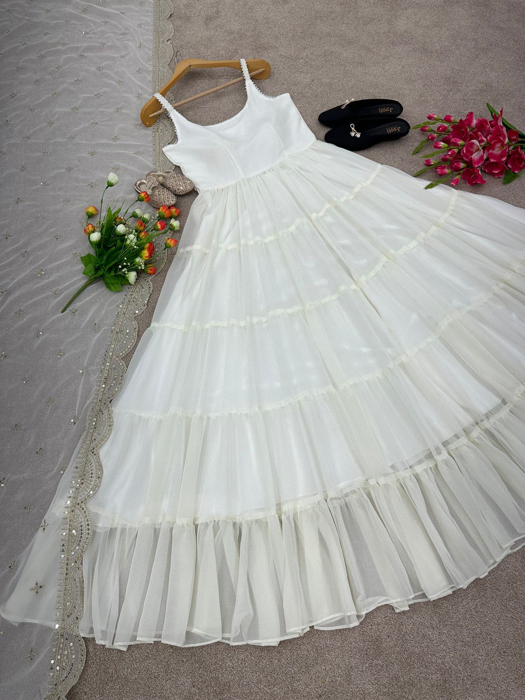 Two Tone Beautiful Designer Party Wear Gown for girls