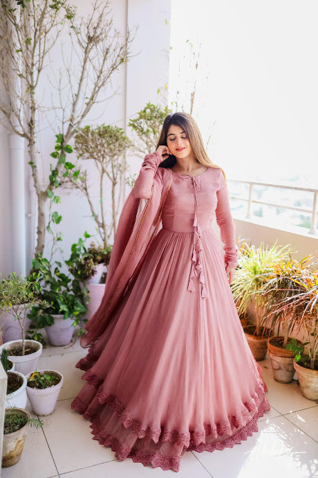 Beautiful Designer Party Wear Gown for girls