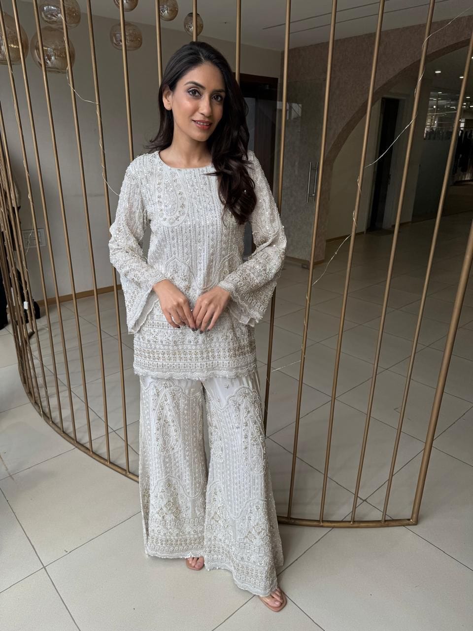 Adorning Designer Heavy Gown Dress for women