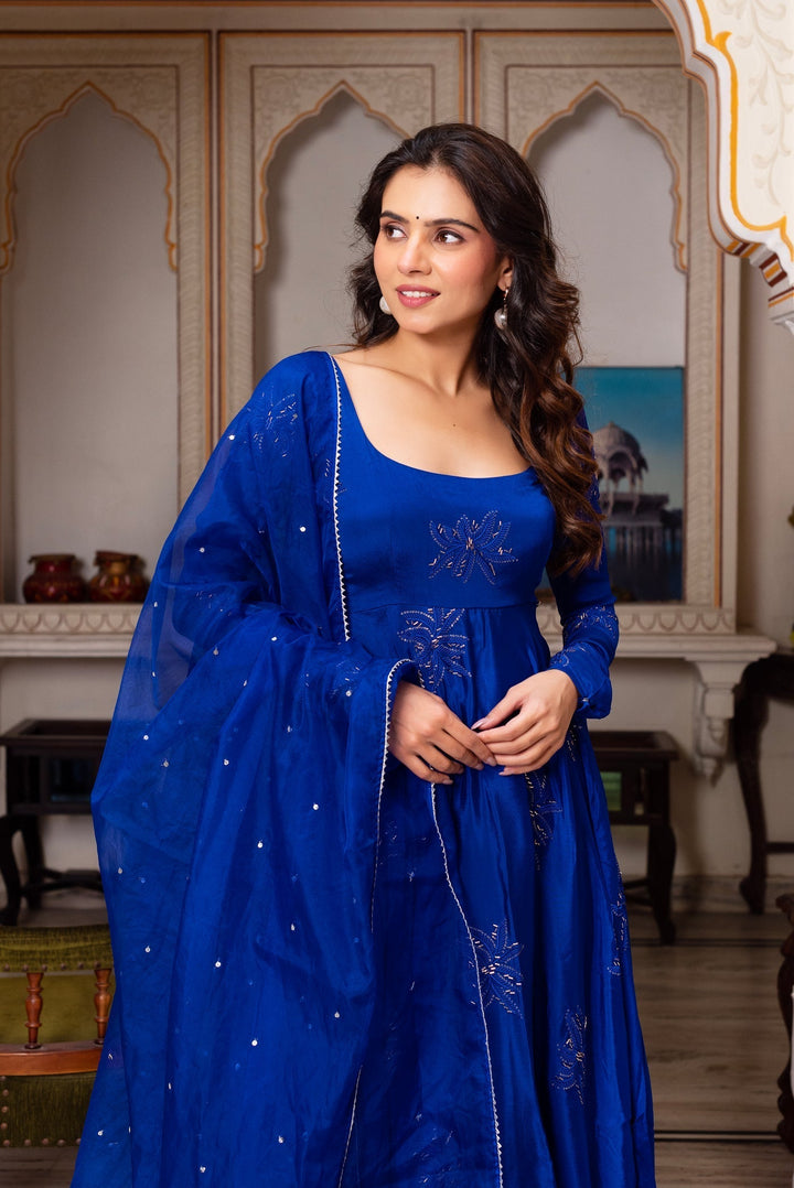 Heavy Coding Work Bollywood Style Gown for girls