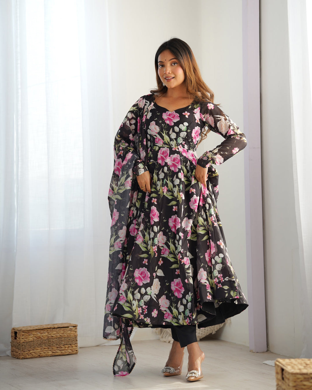 Embroidery Latest Designer Online Gown For Ladies
