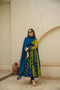 Amiable Round Flair Silk Party Wear Gown for girls