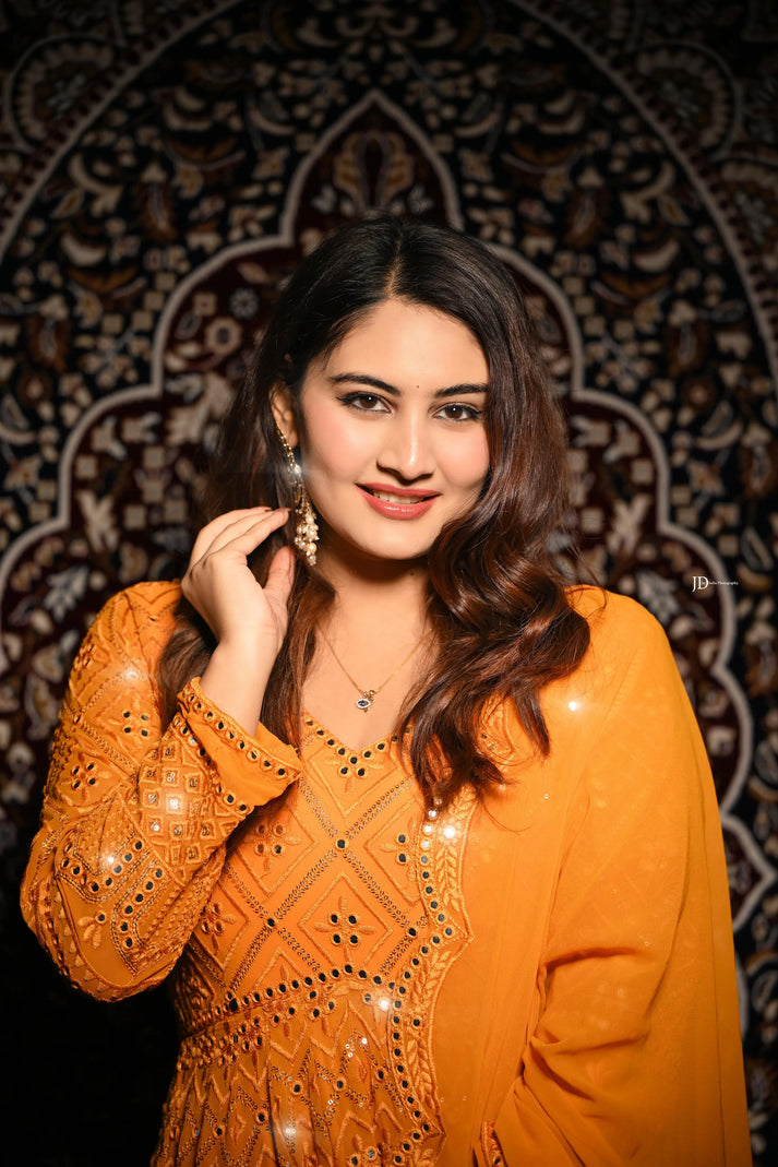 Ambrosial Royal Anarkali Designer Gown Collection for girls