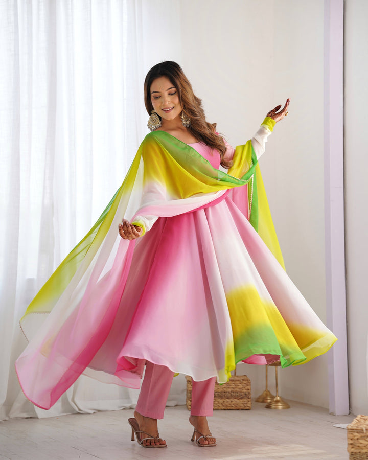 Embroidery And HandWork Online Gown Dress