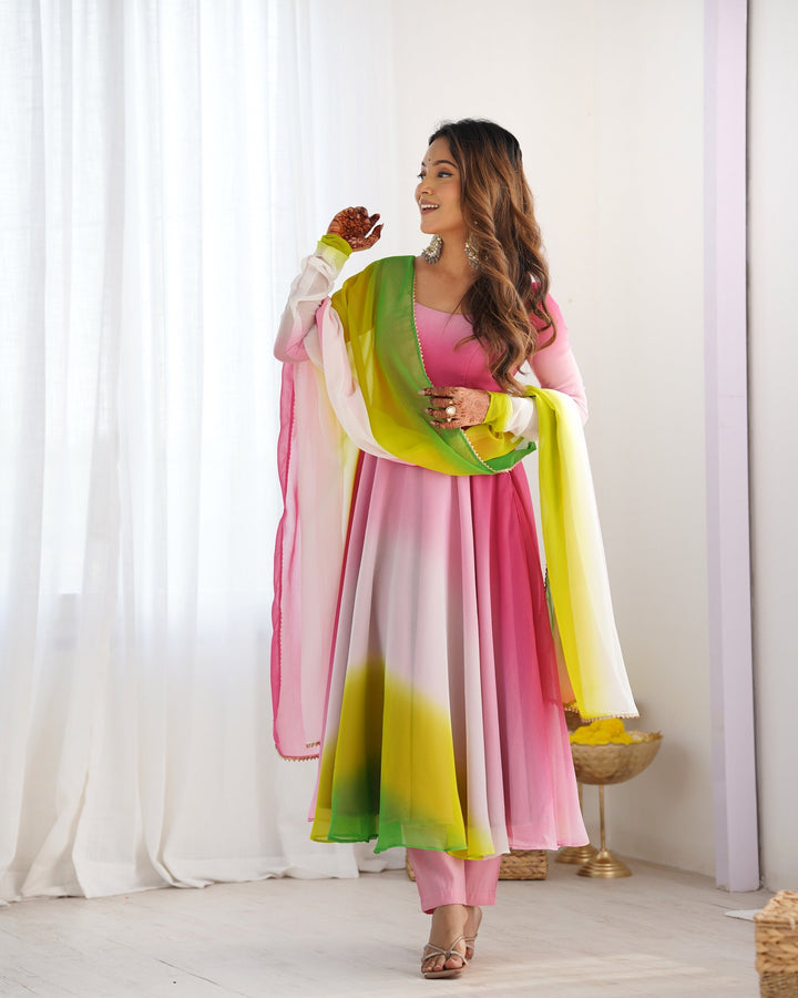 Embroidery And HandWork Online Gown Dress