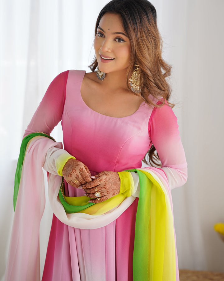 Embroidery And HandWork Online Gown Dress