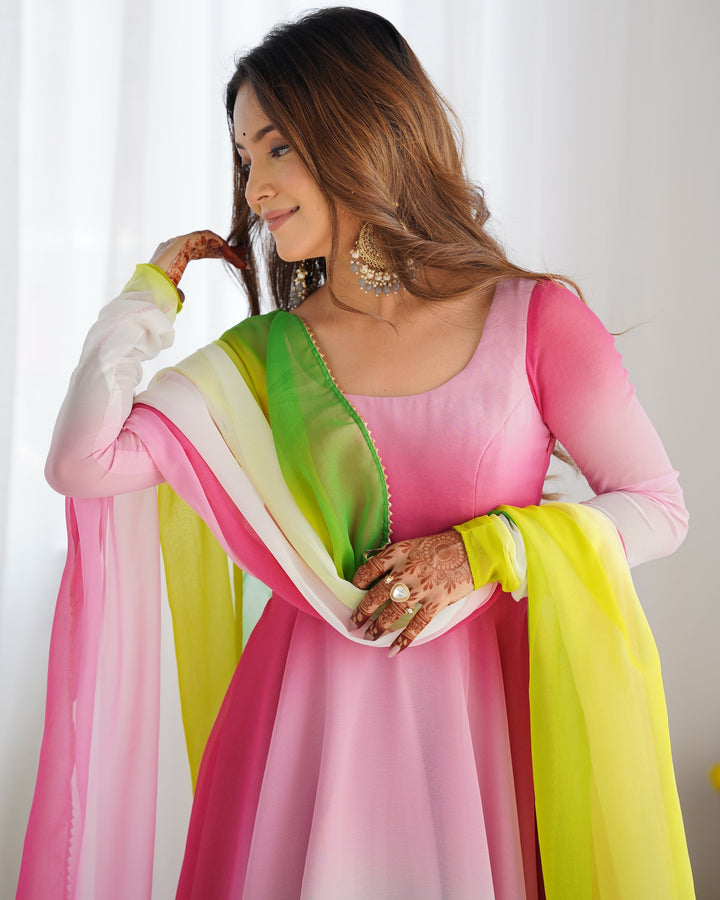 Embroidery And HandWork Online Gown Dress