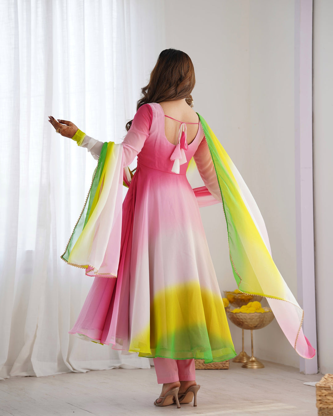 Embroidery And HandWork Online Gown Dress