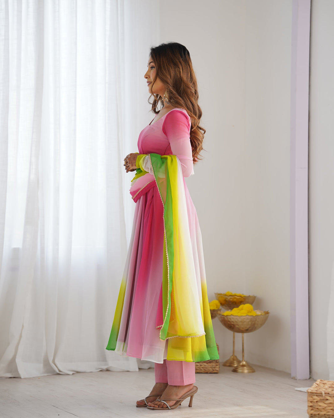 Embroidery And HandWork Online Gown Dress