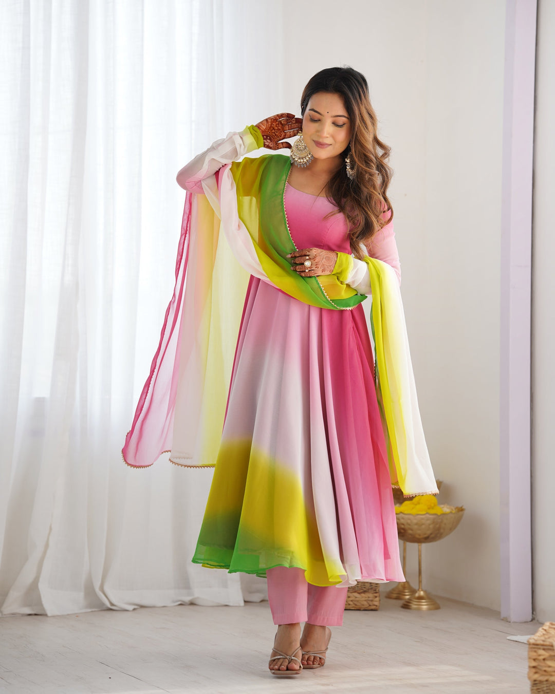 Embroidery And HandWork Online Gown Dress