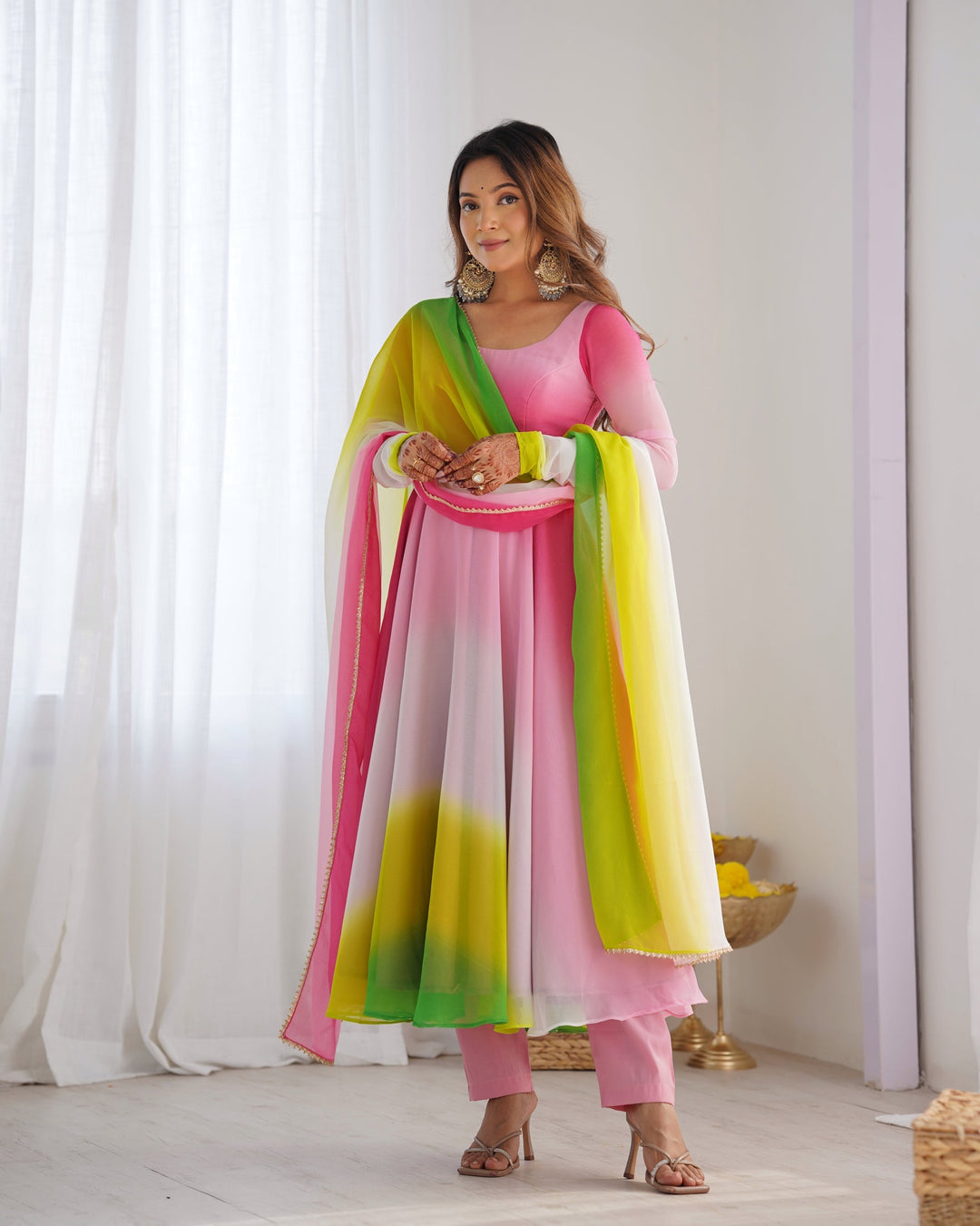 Embroidery And HandWork Online Gown Dress