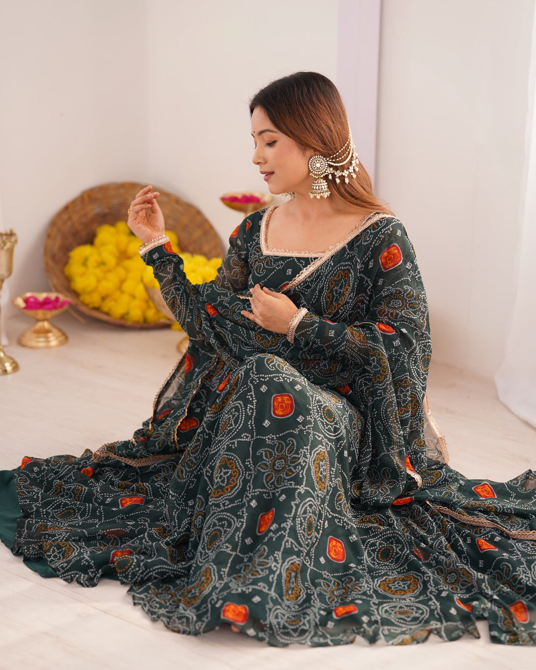 Cotton Silk Embrodiery Hand Work Designer Salwar Sarara Designs