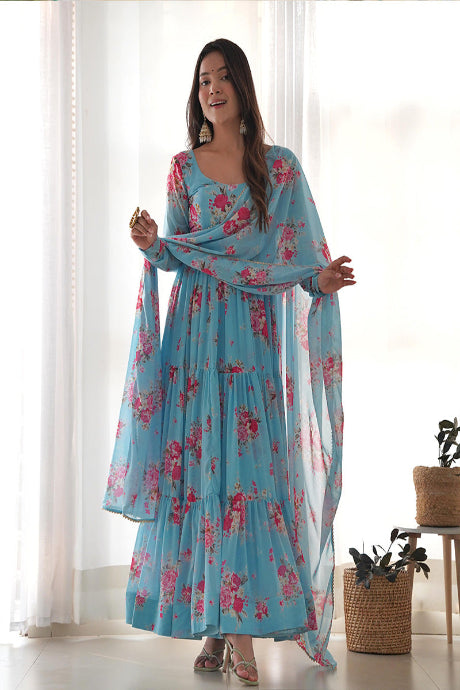 Admirable Heavy Squance Designer Gown for girls