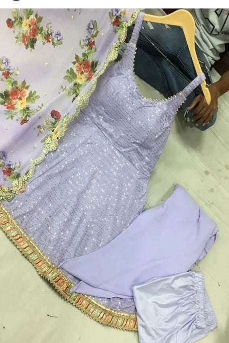 Admirable Round Flair Anarkali Gown For Girls