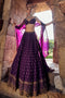 Purple color Embroidery Chicken Work Party Wear Lehenga Choli