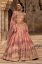 Rasberry Pink color Bollywood Designer Beautiful Satin Silk Lehenga Design for girls