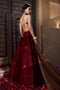 Blissful Designer Mirror Work maroon Color Lehenga Design for bride