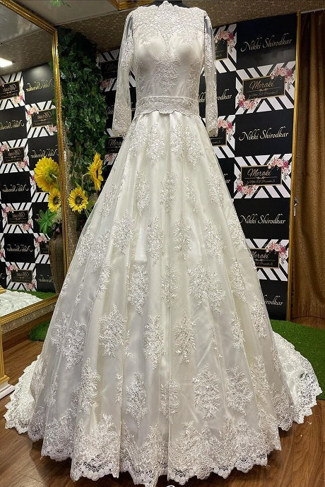Alluring Light Party Wear Gown For wear