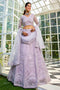 Cherubic light purple Color Velvet Lehenga Choli Design Collection for bride