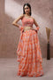 orange color Beguiling Designer Latest Jardoshi Work Party Wear Lehenga choli