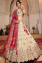 multi color Designer One Piece Jardoshi Work Pure Silk Lehenga Design for bride