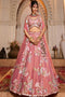 light pink Color Printed Lehenga Choli Design for bride