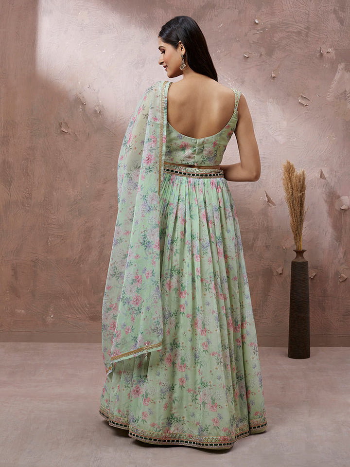 Best Online Beautiful Designer Online light green Lehenga For Bride
