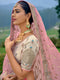 multi color Embroidered Sequence Lehenga Choli for birde