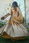 Desirable Designer bronze Color Georgette Embroidery Work Lehenga Choli for bride