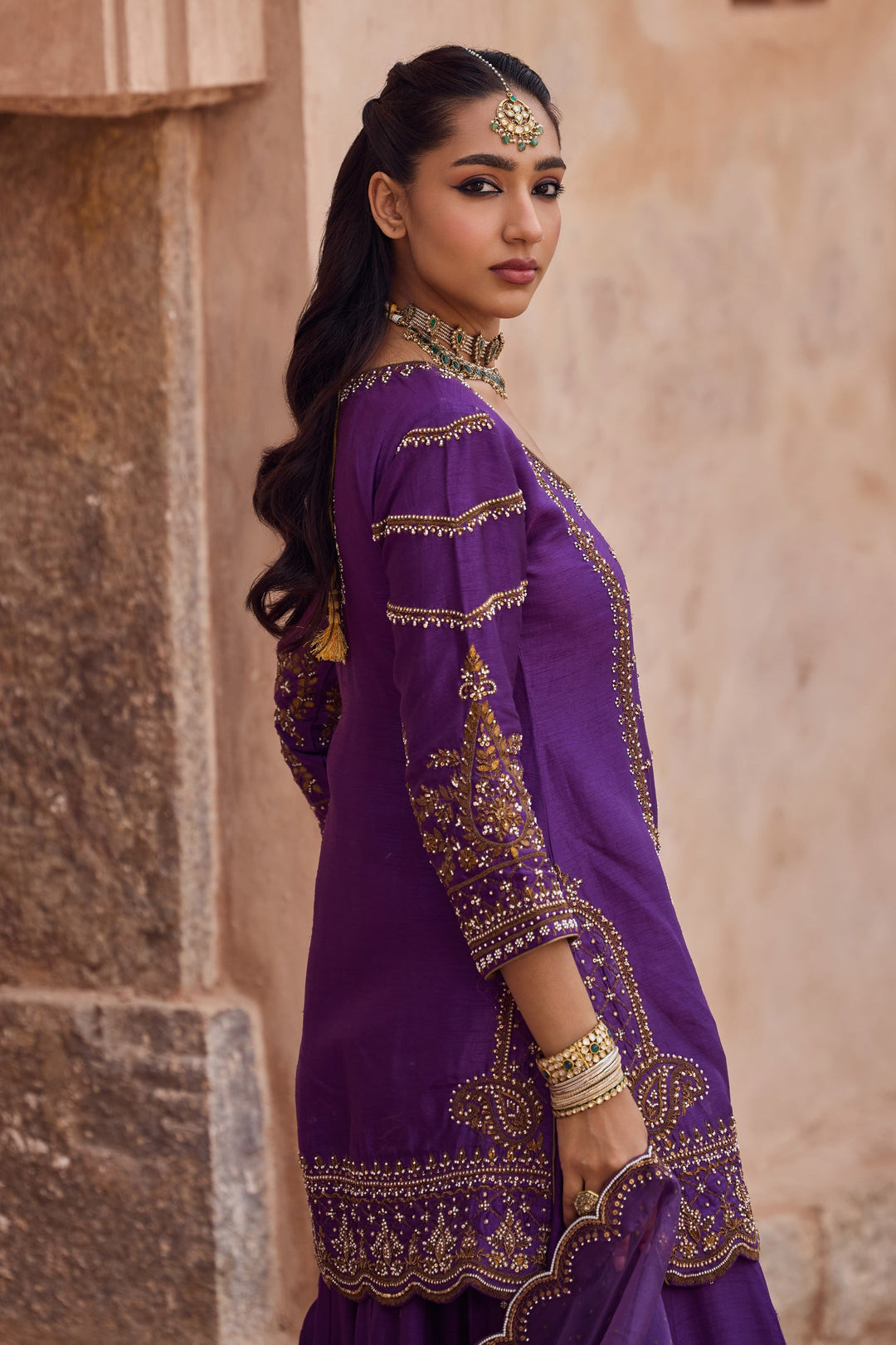 purple Color Designer Party Wear Bollywood Salwar Gown