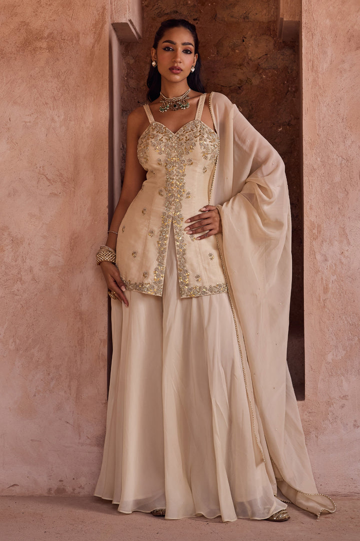 Velvet Mirror white color Salwar Suits Online